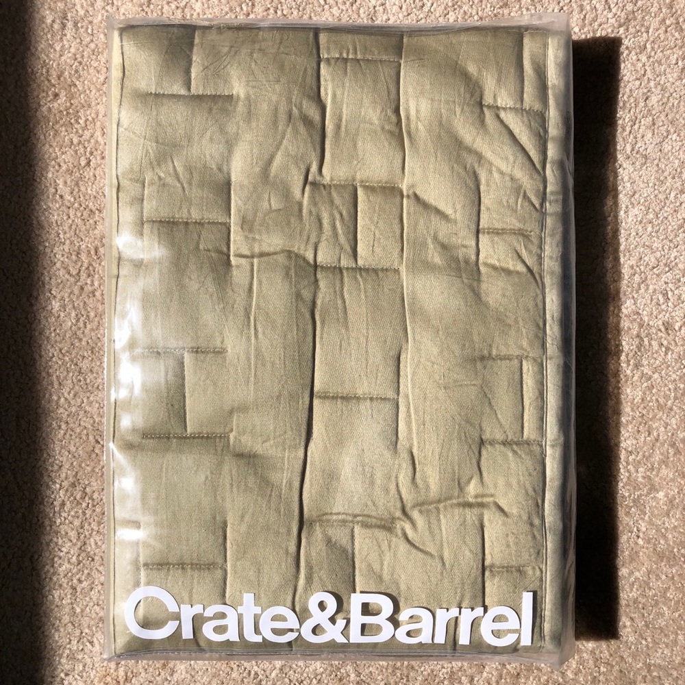 Crate & and Barrel Quilted Pillow Sham